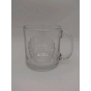 University Of Notre Dame Clear Glass Etched Mug 3.5"